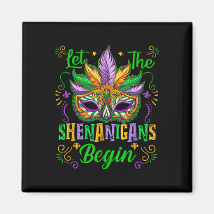 Íman Que Os Shenanigans Comecem A Mardi Gras Máscara No