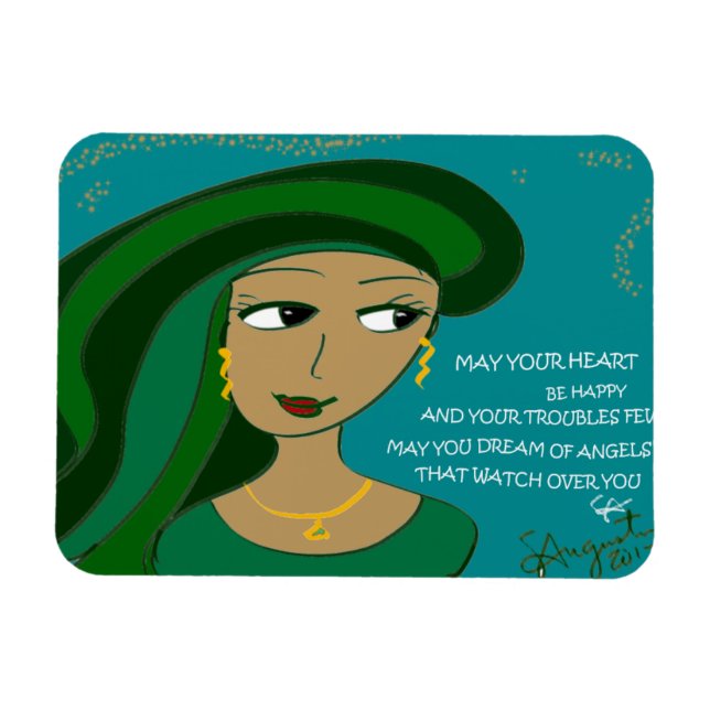 ÍMAN  QUE SEU CORAÇÃO ESTEJA FELIZ (Horizontal)