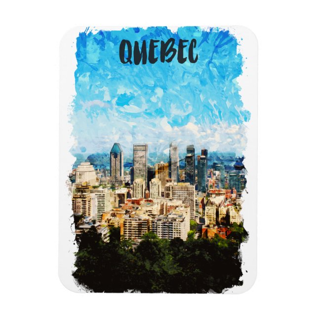 Íman Quebec Canada Cityscape (Vertical)