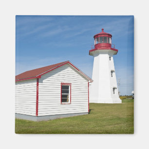 Íman Quebec, Canadá. Farol Cap D'Espoir.