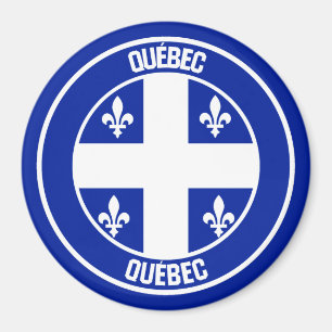 Íman Quebec Round Emblem