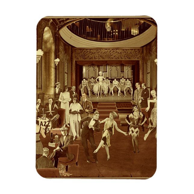 Íman Quebra-cabeça Art Deco Night Club (Vertical)