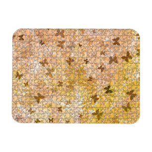 Íman Quebra-cabeça Butterflies e Daisies-Browns por ST