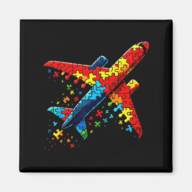 Íman Quebra-cabeça de Avião Horror Quebra-cabeça Crianç (Frente)