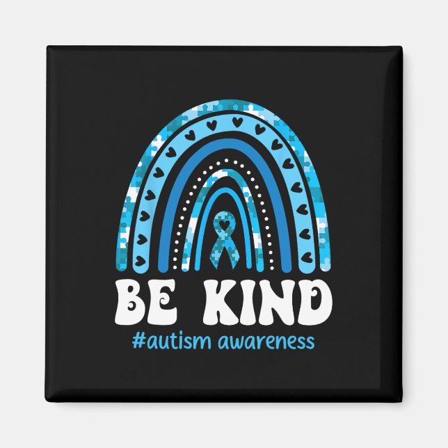 Íman Quebra-cabeça de Conscientização sobre Autismo Sej (Frente)