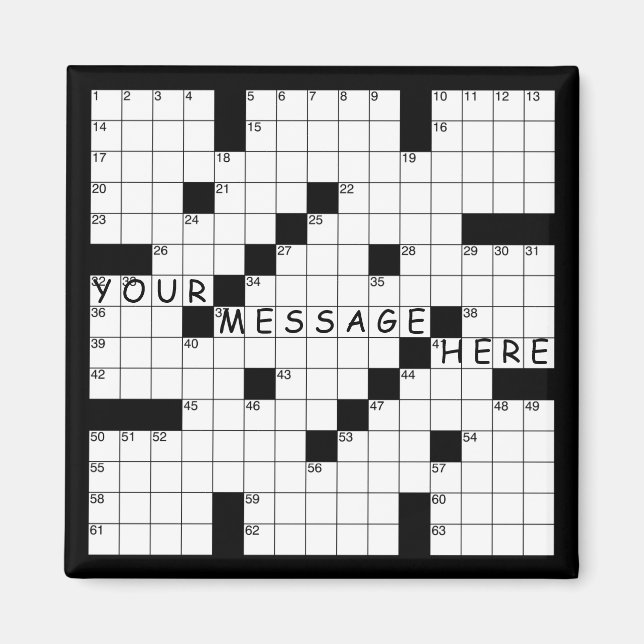 Íman Quebra-cabeça de Espadas Cruzadas (Frente)