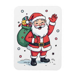 Íman Quebra-cabeça de Natal dos Papais noeis Jolly - Fe