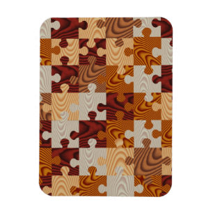 Íman Quebra-cabeça de serra de madeira