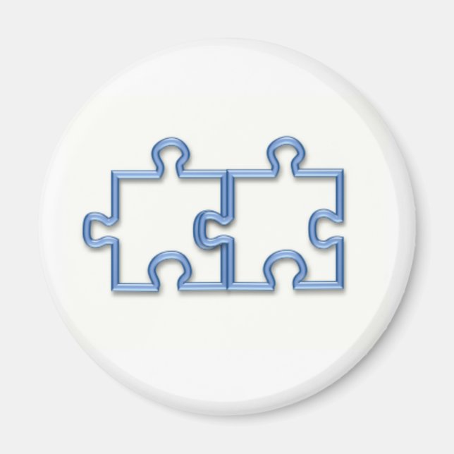 Íman Quebra-cabeça peças redondas de ímã (Frente)