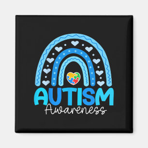 Íman Quebra-cabeça Rainbow Em Abril Vestimos Autismo Az