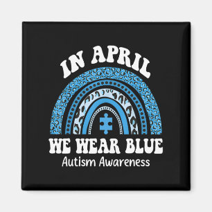 Íman Quebra-cabeça Rainbow Em Abril Vestimos Autismo Az