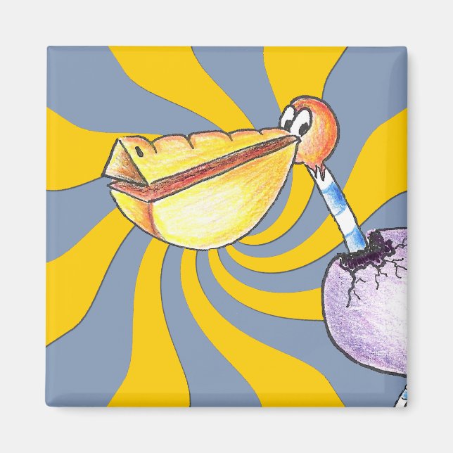 Íman Quebrar Magneta Quadrada Gratuita (Frente)