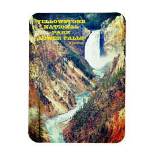 Íman Queda inferior do Parque Nacional de Yellowstone,