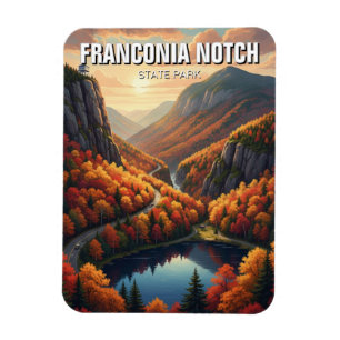 Íman Queda na Viagem do Parque Estadual de Notch na Fra