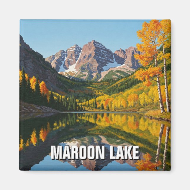 Íman Queda no Viagem do Lago Maroon Colorado (Frente)