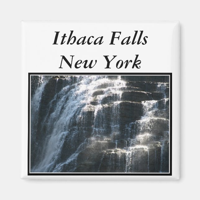Íman Quedas de água em Ithaca Falls em Nova York (Frente)