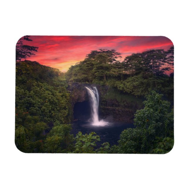 Íman Quedas | Rainbow Falls, Hilo, Havaí (Horizontal)