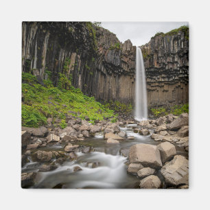 Íman Quedas Svartifoss Waterfall, Sul da Islândia