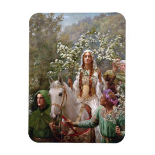 Íman Queen Guinevere's Maying c. 1900, por John Collier