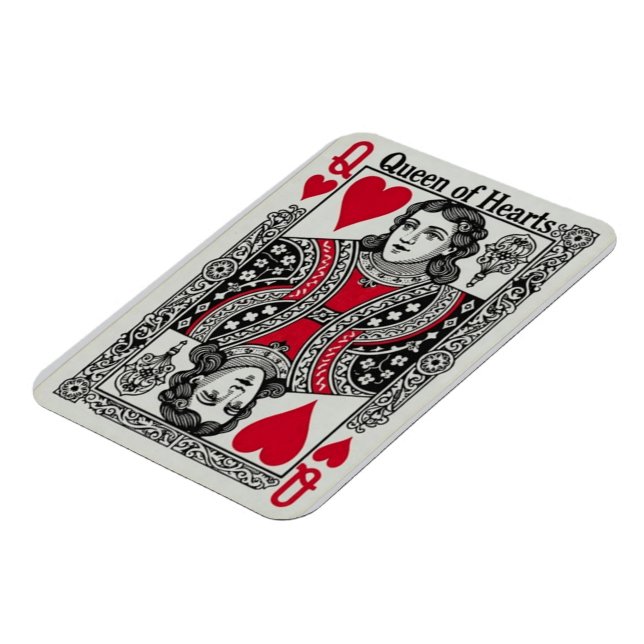 ÍMAN  QUEEN OF HEARTS CARD (Left Side)