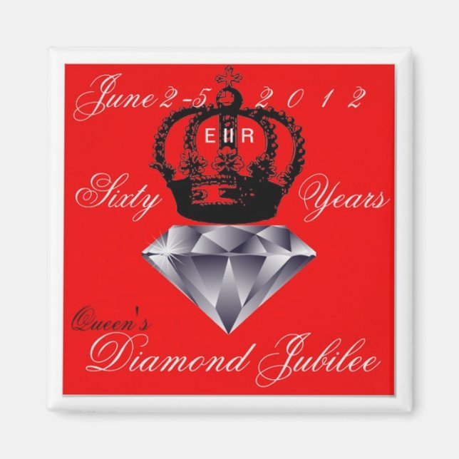 Íman Queens Diamond Jubilee Magnet (Frente)