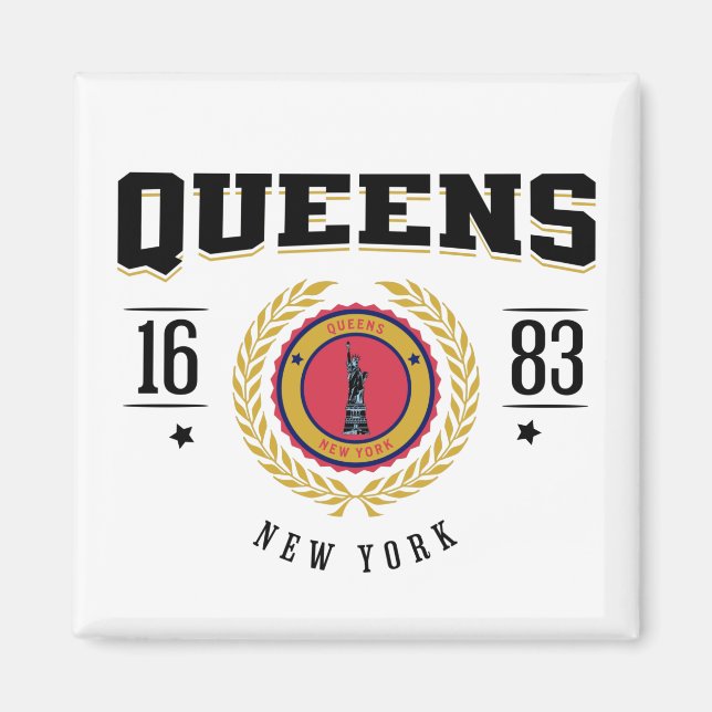 Íman Queens New York 1683 Black (Frente)