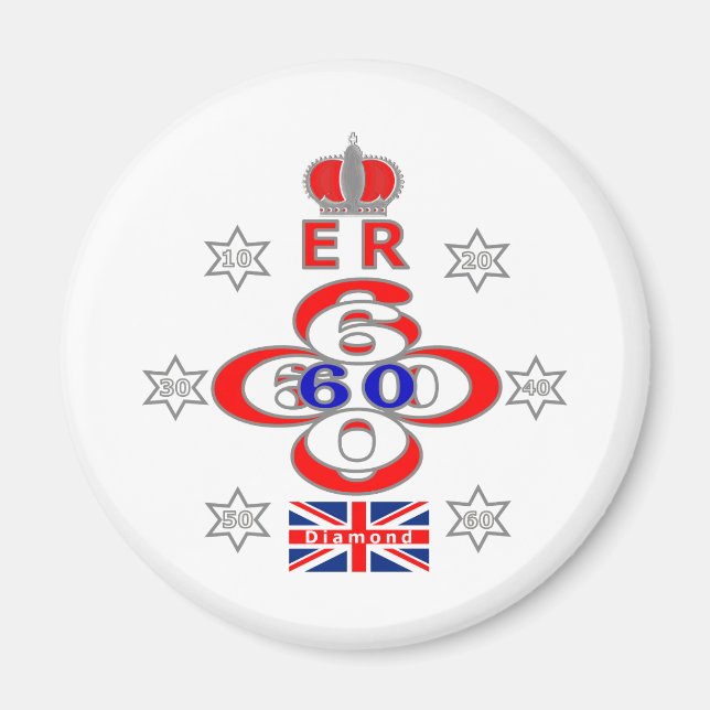 Íman Queens Royal Jubilee stars design (Frente)