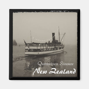 Íman Queenstown, Navio a vapor, Nova Zelândia (Magnet)