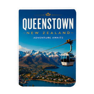 Íman 🏔️ Queenstown Nova Zelândia Decoração de Casa de
