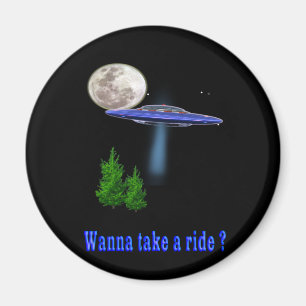 Íman Queira tomar um passeio do UFO