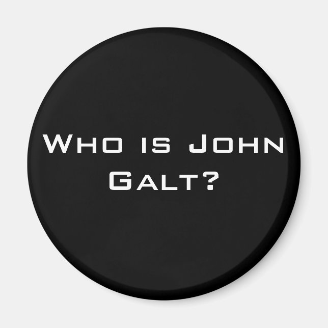 Íman Quem é John Galt? (Frente)
