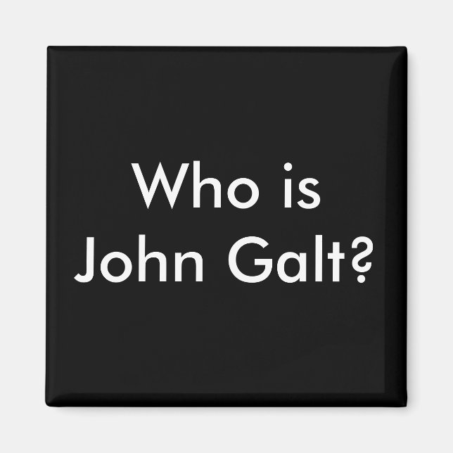 Íman Quem é John Galt? (Frente)