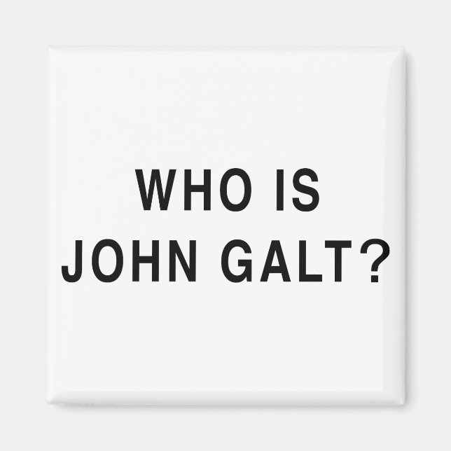 Íman Quem é John Galt? (Frente)