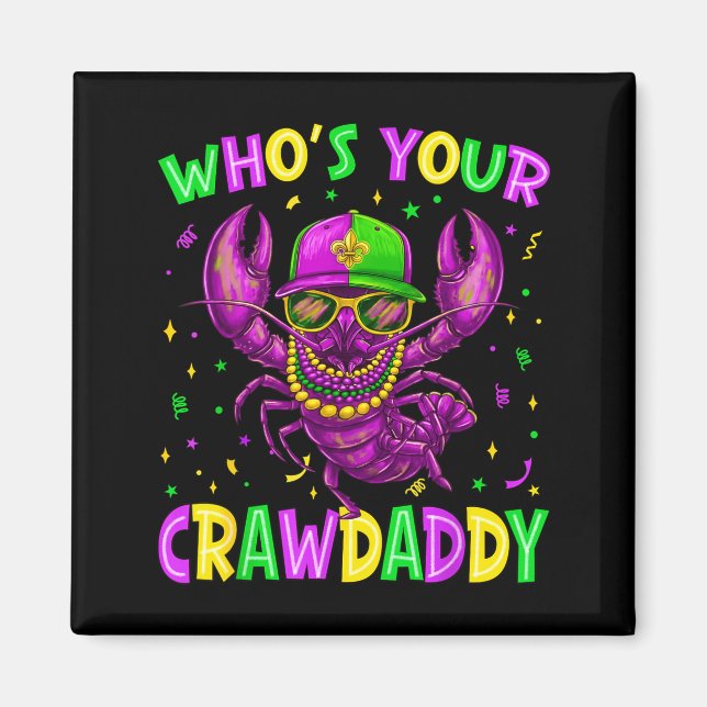 Íman Quem é o Seu Crawdaddy Contas de Lagostim Carnaval (Frente)