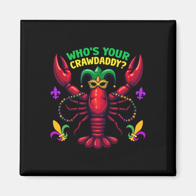 Íman Quem É Seu Crawdaddy Lagostim Jester Contas Piada  (Frente)