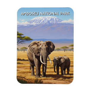 Íman Quênia Amboseli - Elefantes do Parque Nacional
