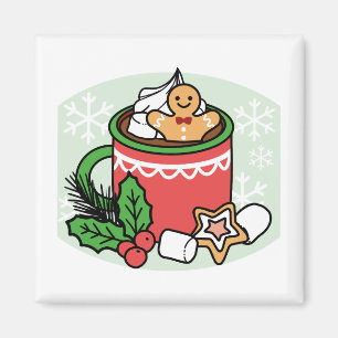 Íman Quente quente com a queda de neve chamada de cacau