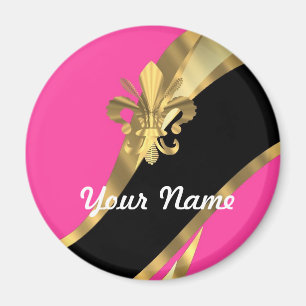 Íman Quente rosa e dourado