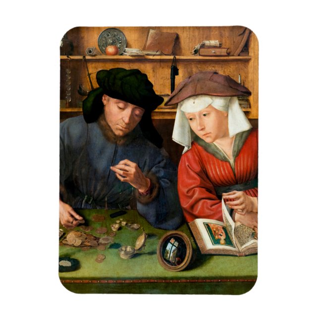 Íman Quentin Matsys - O Moneylender e sua esposa (Vertical)