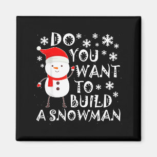 Íman Quer Construir Um Boneco de Neve Doce Boneco de Ne