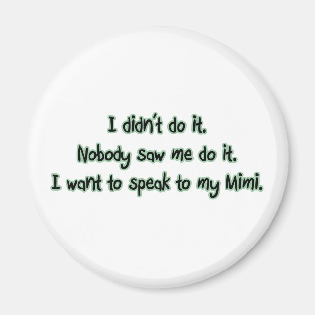 Íman Quer falar com Mimi (Frente)