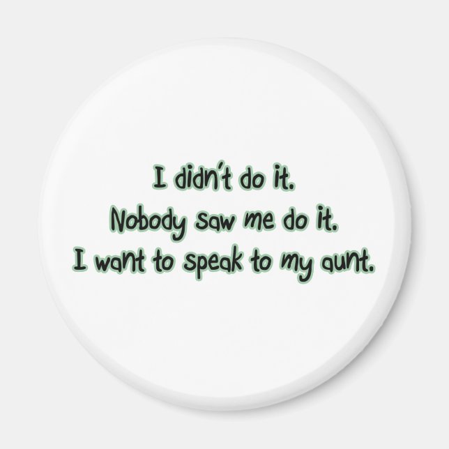 Íman Quer falar com minha tia (Frente)