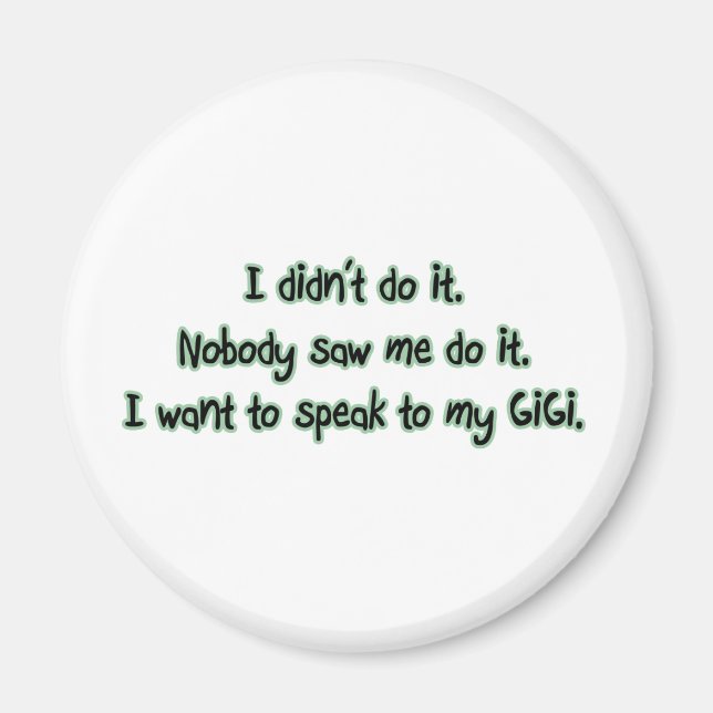 Íman Quer falar com o GiGi (Frente)