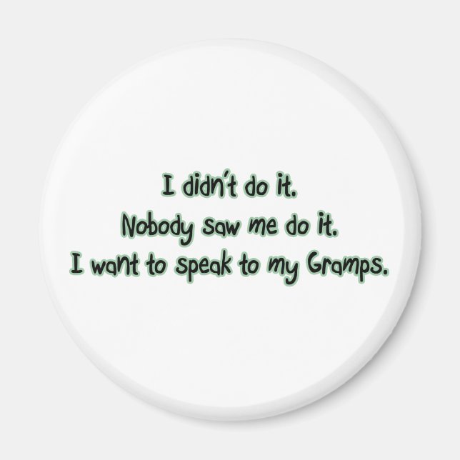 Íman Quer falar com o Gramps (Frente)