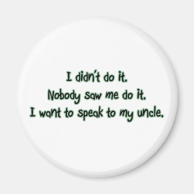 Íman Quer falar com o meu tio (Frente)