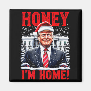 Íman Querida, Estou em Casa! Natal Divertido Trump Prem