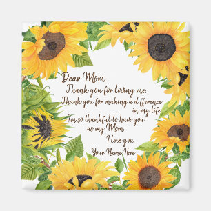 Íman Querida Mãe Sunflower