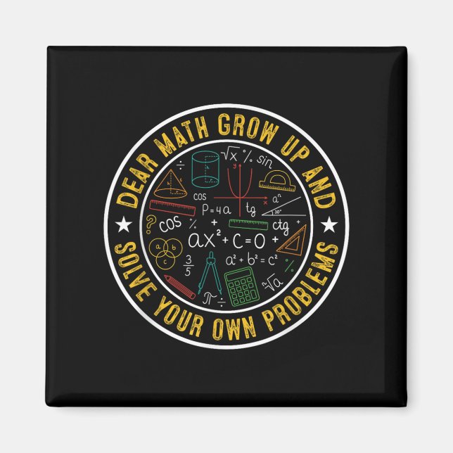 Íman Querida Matemática Cresce E Resolve Seus Próprios  (Frente)