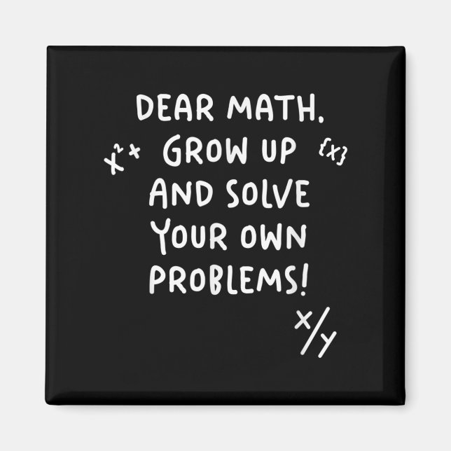 Íman Querida Matemática Cresce E Resolve Seus Próprios  (Frente)