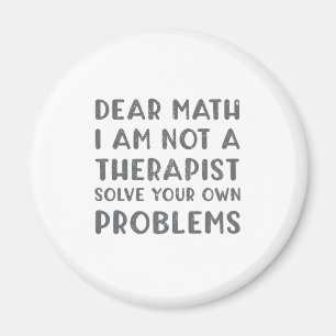 Íman Querida Matemática, Não Sou Um Terapeuta Resolvend